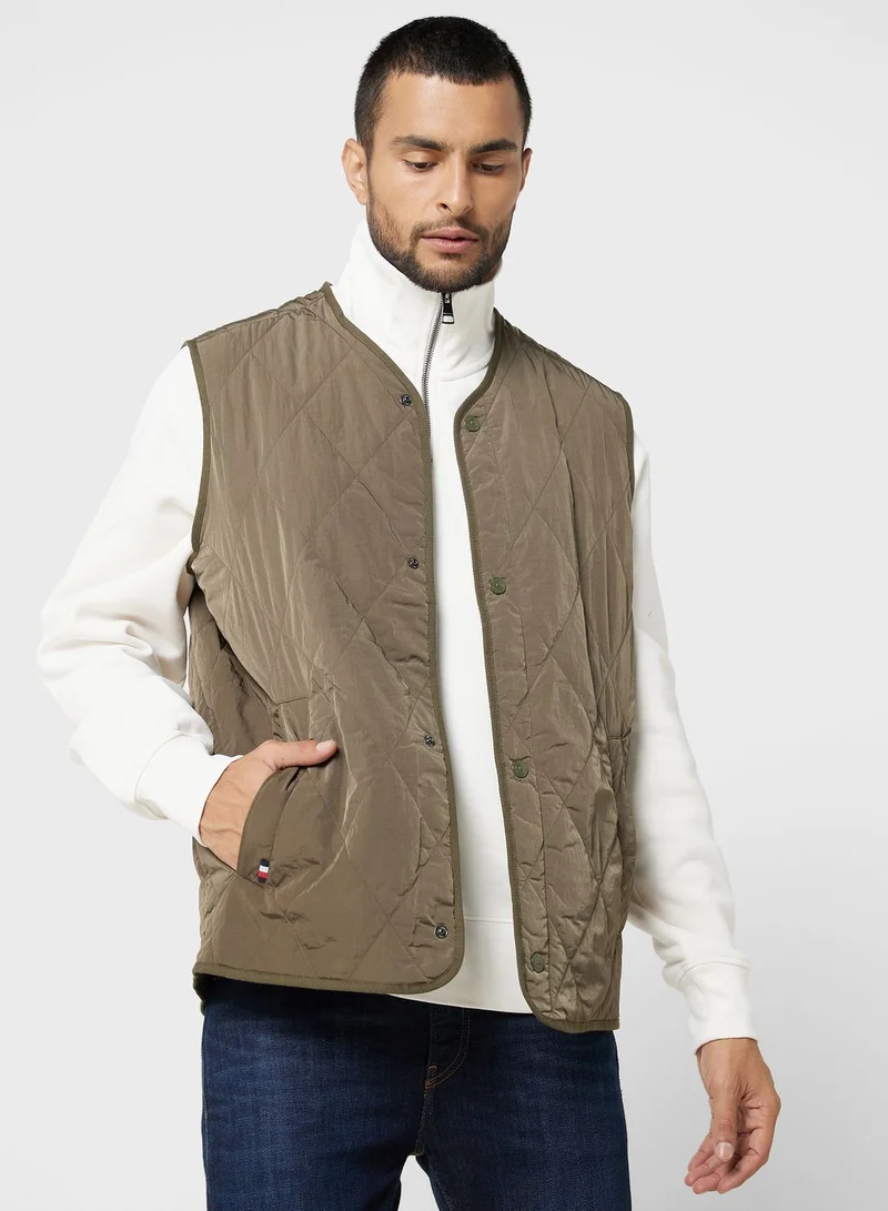 TOMMY HILFIGER Logo Quilter Gilet Jacket
