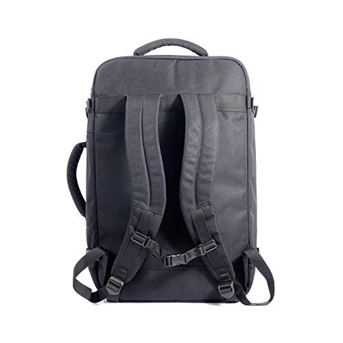Tucano Italian Brand (35Yrs) Tugo Travel Backpack 38 LTR for Upto 17" Notebook, Specious,Water Repellent, Padded Compartment, can Carry Luggage, Anything You Wish Comes with Four Ways Straps (Black) - Image 5