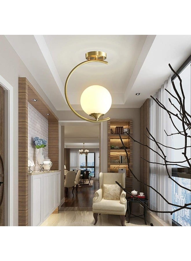 Cluc Gold Globo di vetro Pendant light - Image 2