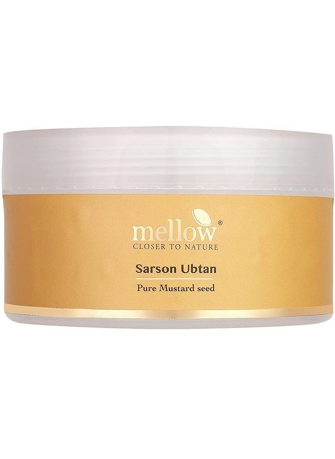 MELLOW Herbals Ayurvedic Sarson Ubtan (100Gm) With Sarson Seed & Cow Milk | Cleanses Pores & Reduces Dark Patches | For Smooth & Toned Skin | Ayush Certified | Gmo, Paraben And Silicone Free  - Image 1