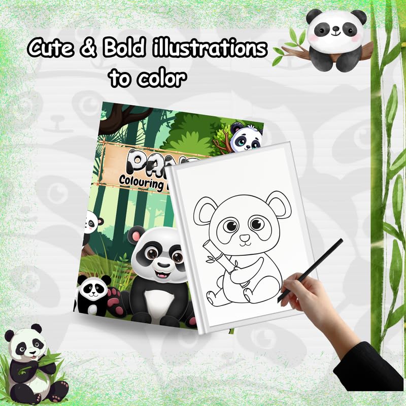 Sakuya Animals Coloring Book for Kids | Animal Coloring Page for Toddlers | Fun Activity for Boys and Girls |Baby Shower Activities-Panda - Image 3