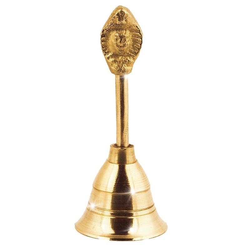 Shubhkart Nitya Naag Ghanti for Puja, Arti & Prayer | Brass Pooja Bell for Temple & Puja Mandir | Puja Essentials for Home Mandir | Traditional Religious Pooja Item | Diwali Decoration – 3.5 Inch, 55g - Image 4