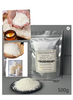 OASIS-TH Natural Soybean Wax Soy Candle Wax for Candle Making 500G  - Image 4