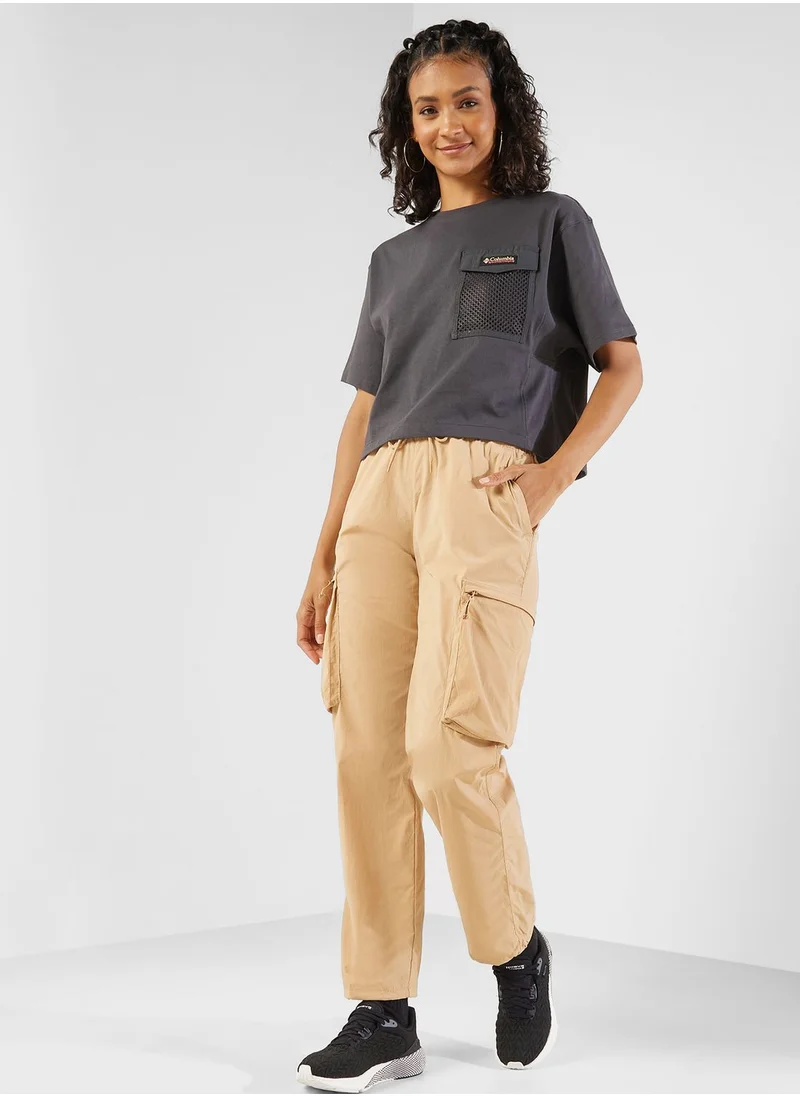 Columbia Painted Peak Knit Cropped T-Shirt