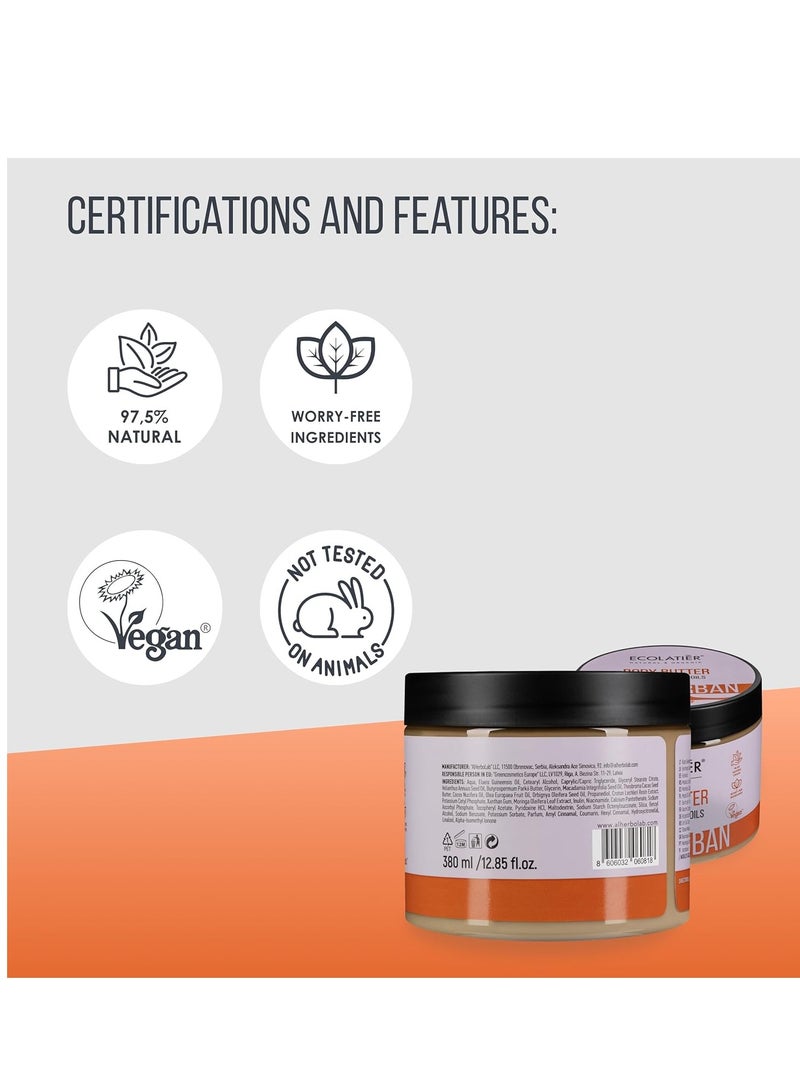 ECOLATIER Body Butter with World's Golden Oils - 98% Natural, Body Lotion For Dry Skin with Cocoa & Shea Butter, Coconut Oil, Vegan Deep Moisturizing Cream for Dry Skin, Suitable for Women & Men, 8.5 Fl Oz - Image 3