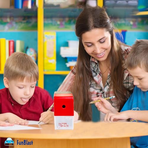 FunBlast Sharpener for Kids – Pencil Sharpeners for Kids Boys & Girls School Kit and Office Stationary Items, Stationary Kit, Table Sharpeners Machine, Birthday Return Gift (Robot Sharpener) - Image 3
