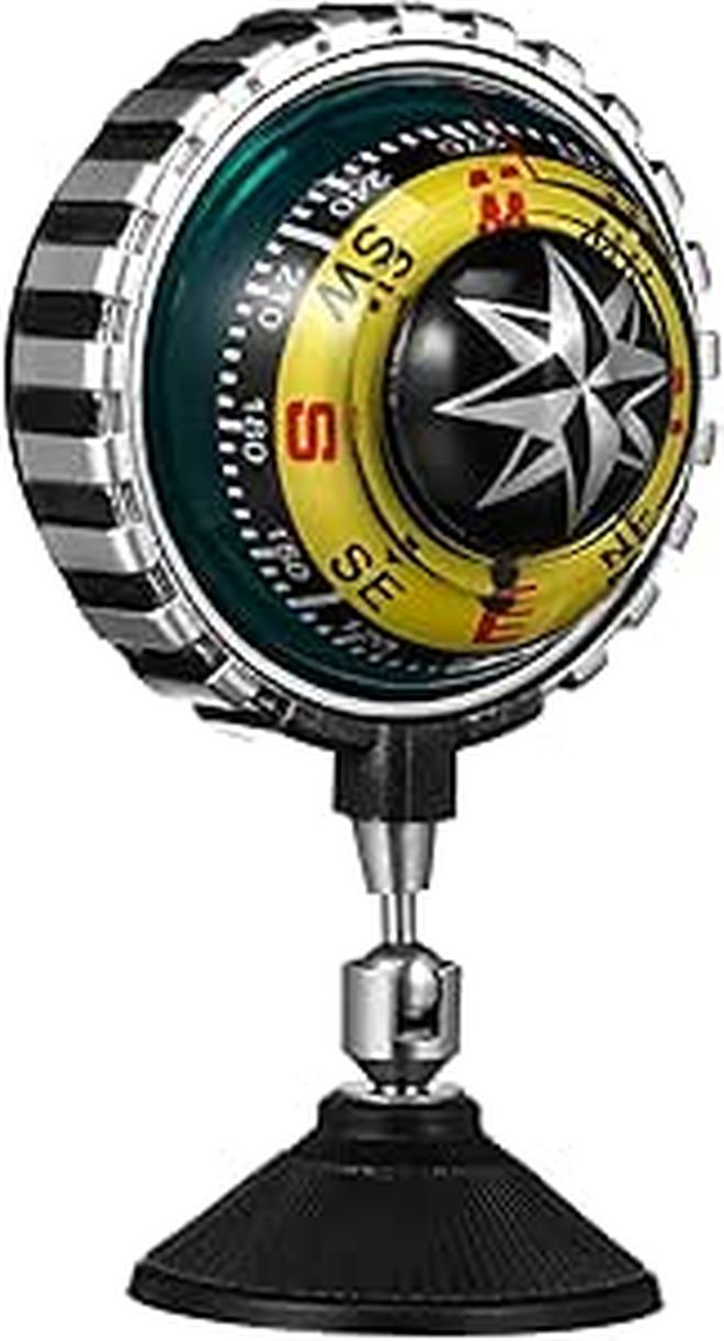 Balacoo Dashboard Compass Car Navigation Tool With Suction Cup Black - Image 1