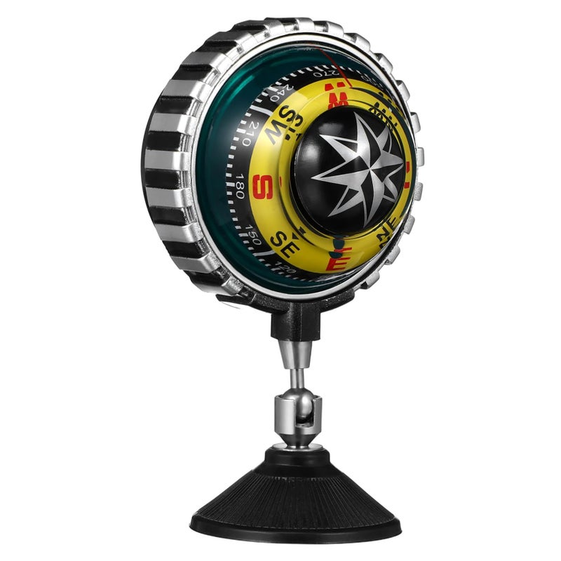 Balacoo Dashboard Compass Car Navigation Tool With Suction Cup Black - Image 2