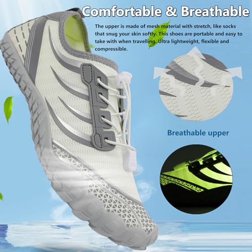 ziitop Water Shoes for Women Men Barefoot Shoes Quick Dry Aqua Outdoor Sports for Swim Pool Beach Surf Walk Water Yoga River Lake Hiking Kayaking - Image 3