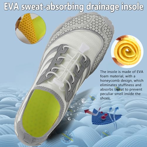 ziitop Water Shoes for Women Men Barefoot Shoes Quick Dry Aqua Outdoor Sports for Swim Pool Beach Surf Walk Water Yoga River Lake Hiking Kayaking - Image 4