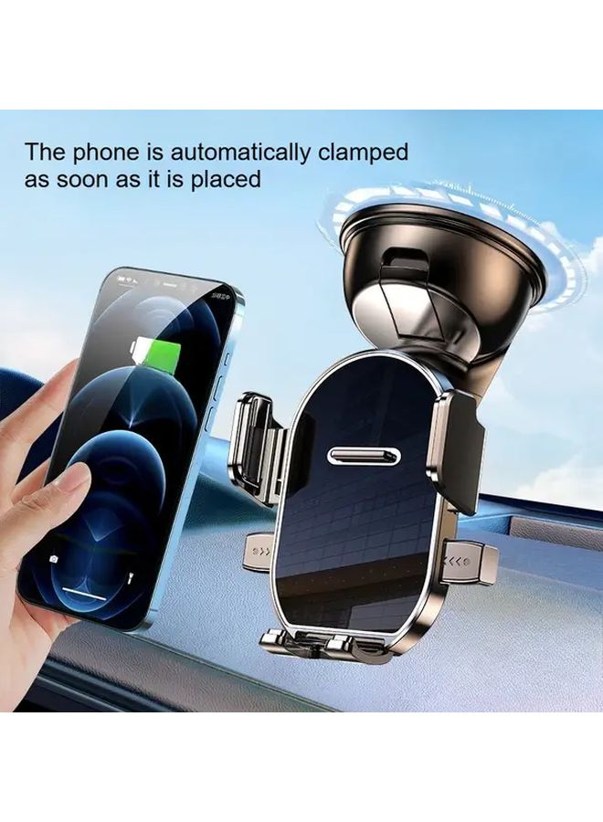 360 Degrees Rotating Car Phone Holder With Nano Suction Cup For Dashboard Air Vent - Image 5
