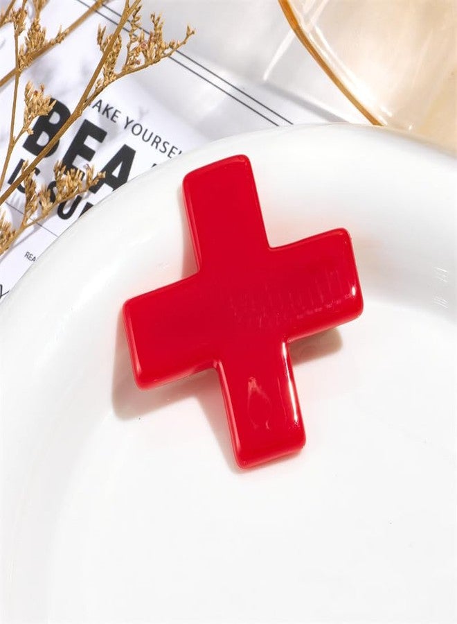 BBTDIN Halloween Cross Hair Clips Women Girls Resin Cross Hair Pin Halloween Goth Cross Hair Clips BHWH15 (3 Pcs Set) - Image 5