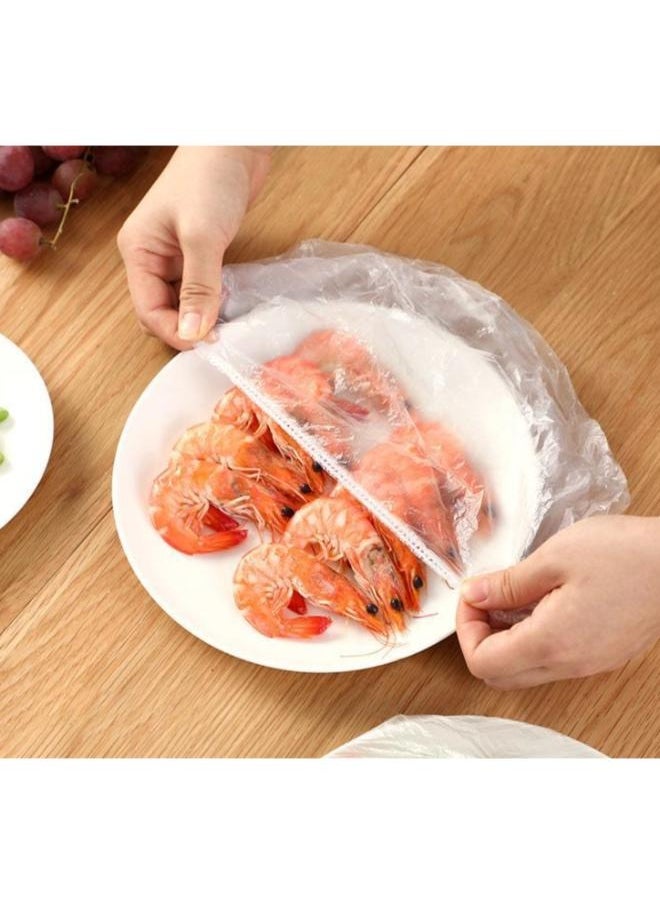 Generic - 50 Pieces Disposable Plastic Wrap Refrigerator Food Anti-odor Plastic Wrap Cover Food Cover Dustproof - Image 1