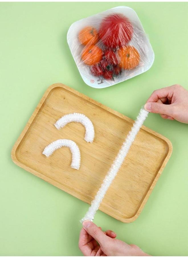 Generic - 50 Pieces Disposable Plastic Wrap Refrigerator Food Anti-odor Plastic Wrap Cover Food Cover Dustproof - Image 1