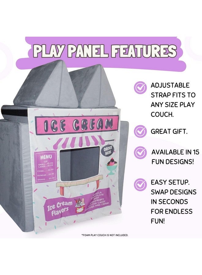 Couch Swag Play Panel for Childrens Foam Sofa Kids Couch (Ice Cream Store) - Image 2