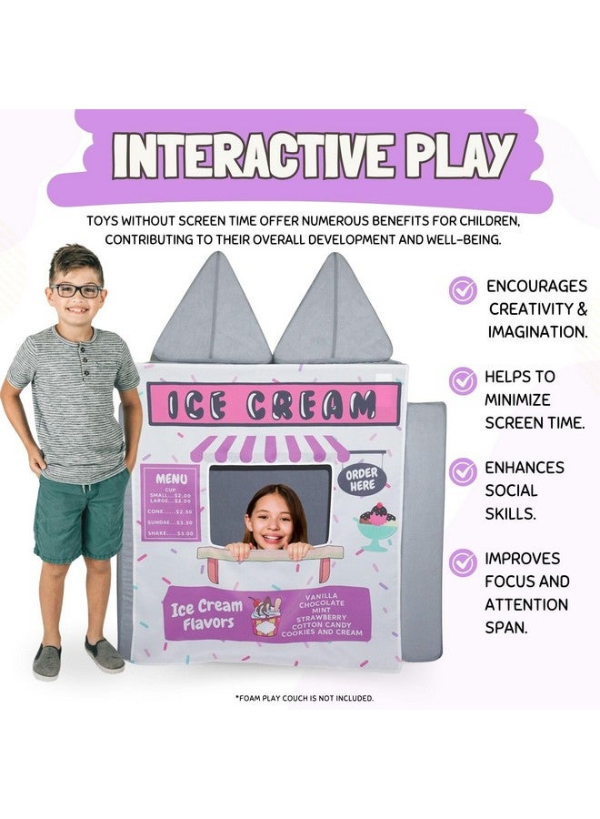 Couch Swag Play Panel for Childrens Foam Sofa Kids Couch (Ice Cream Store) - Image 3