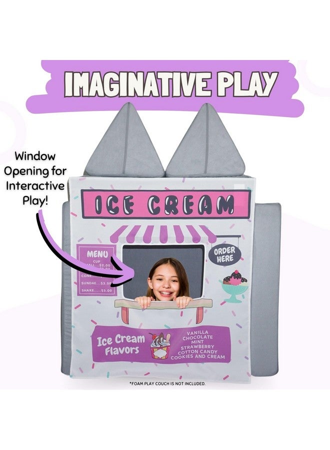 Couch Swag Play Panel for Childrens Foam Sofa Kids Couch (Ice Cream Store) - Image 4