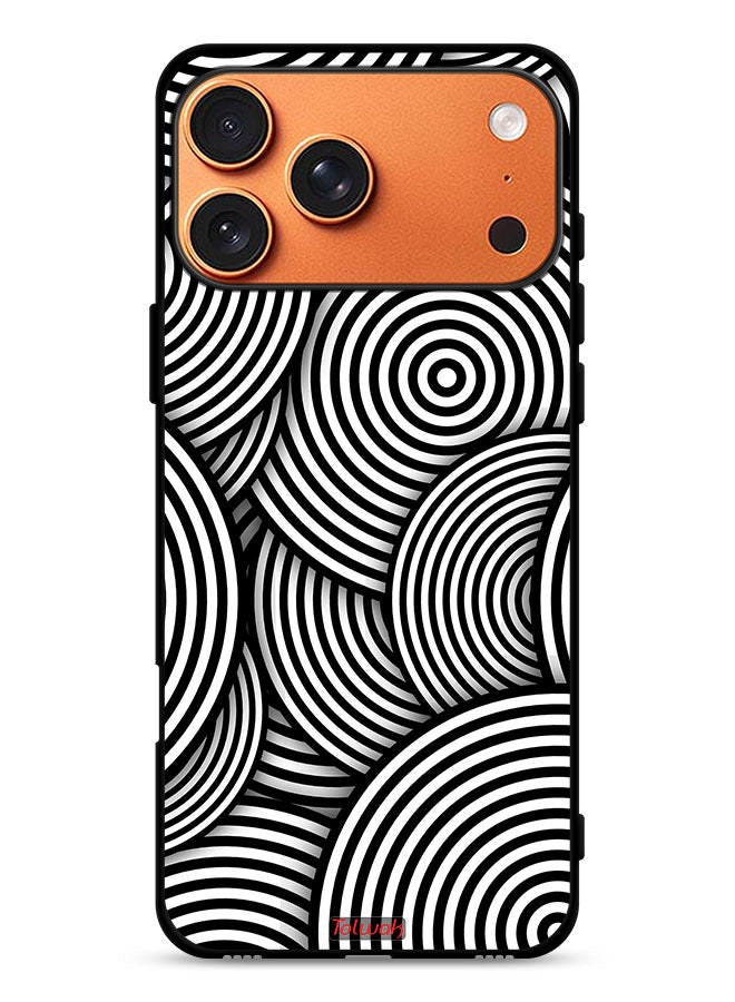 Tolwak Apple iPhone 17 Pro Max Protective Case Cover Circles Illusion Pattern - Image 1