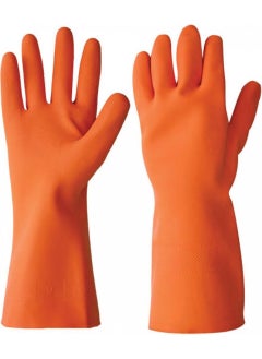 Starline FLO3312 Natural Rubber Glove Orange No:7 