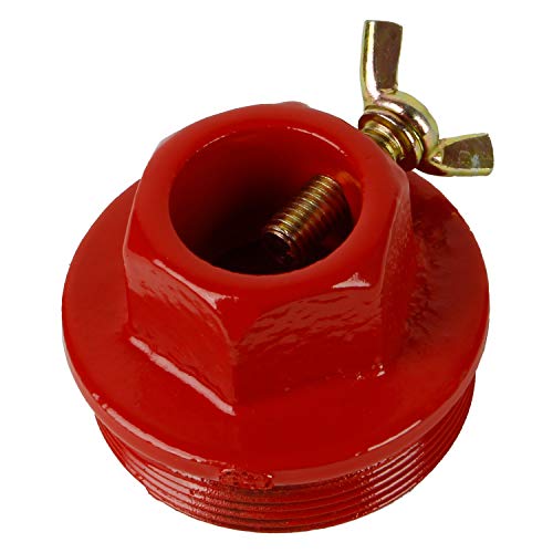 TERA PUMP 2 Inch Heavy Duty Steel Bung Adaptor for Rotary Crank Hand Drum Barrel Pump Compatible with TRWS25 Compatible with Most Crank Barrels - Image 3