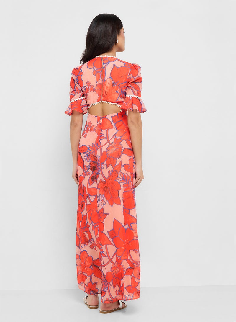 Hope & Ivy Floral Print Maxi Dress - Image 2