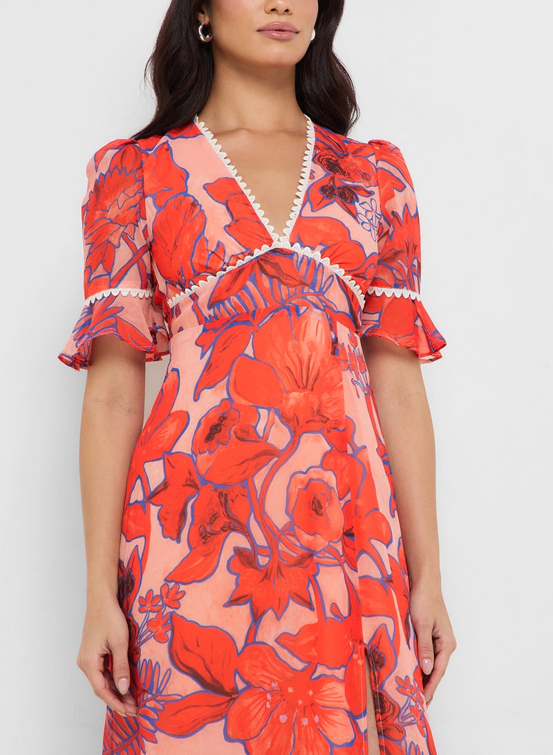 Hope & Ivy Floral Print Maxi Dress - Image 3