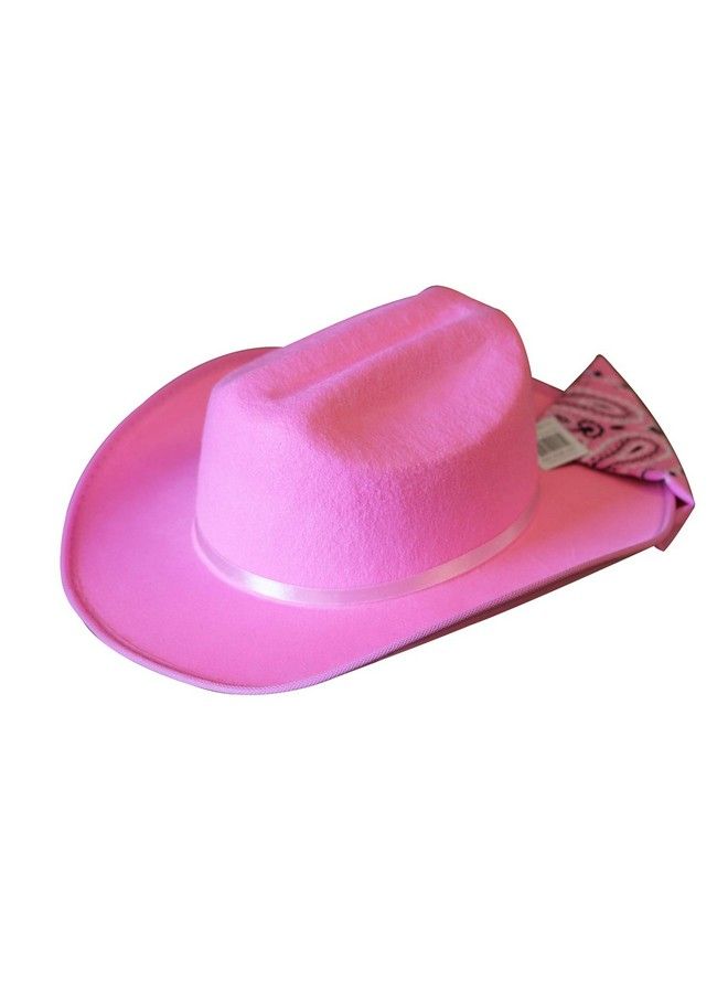 Aeromax Junior Cowboy Hat With Bandanna Pink - Image 4