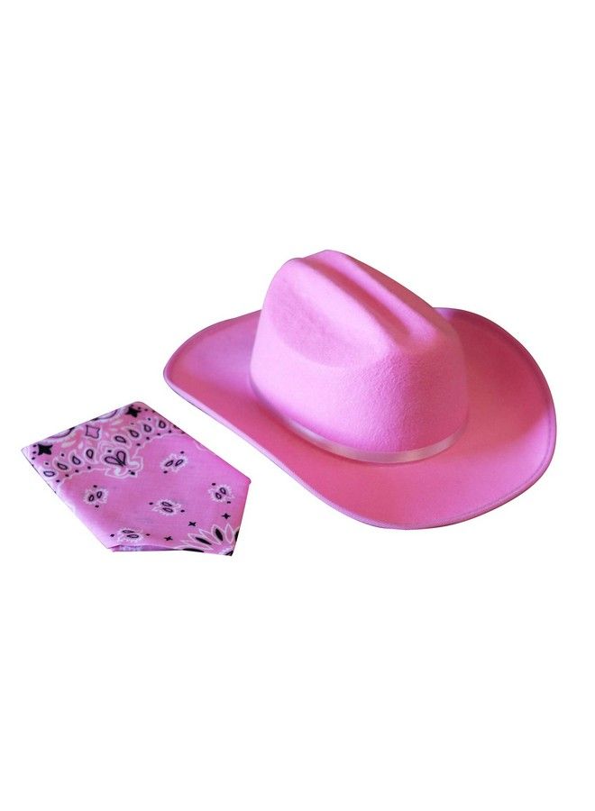 Aeromax Junior Cowboy Hat With Bandanna Pink - Image 2