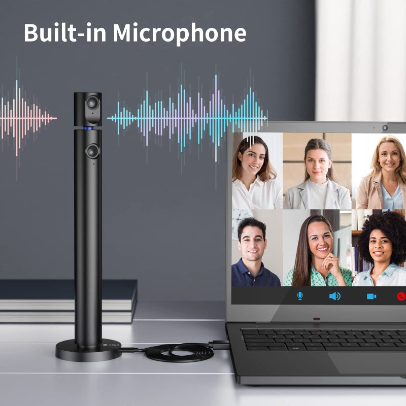 CZUR Halo X Pro Dual Webcam for PC, 1080P Web Camera with Microphone, USB Camera for Computer, 90Â° View, Plug & Play, Compatible with Windows&Mac, for TikTok/YouTube/Yahoo Messenger - Image 4