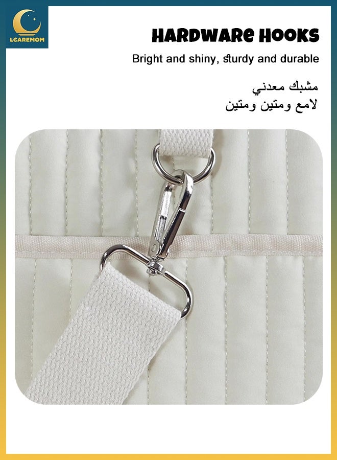 لكارموم حقيبة أمومة، حقيبة حفاضات أطفال كبيرة السعة مع حزام كتف، حقيبة سفر خفيفة الوزن متعددة الأغراض لتخزين مستلزمات الأمومة - Image 4