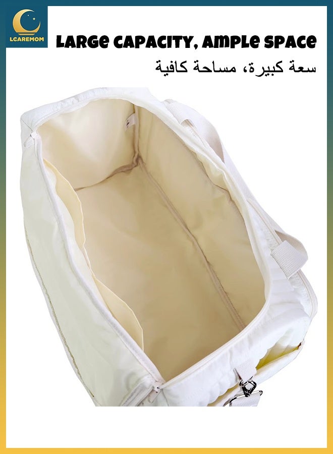 لكارموم حقيبة أمومة، حقيبة حفاضات أطفال كبيرة السعة مع حزام كتف، حقيبة سفر خفيفة الوزن متعددة الأغراض لتخزين مستلزمات الأمومة - Image 3