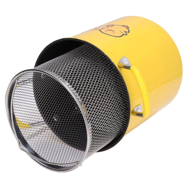 Generic Non-Stick Stock Pot with Strainer Basket and Glass Lid, 24 cm, Yellow .em - Image 3