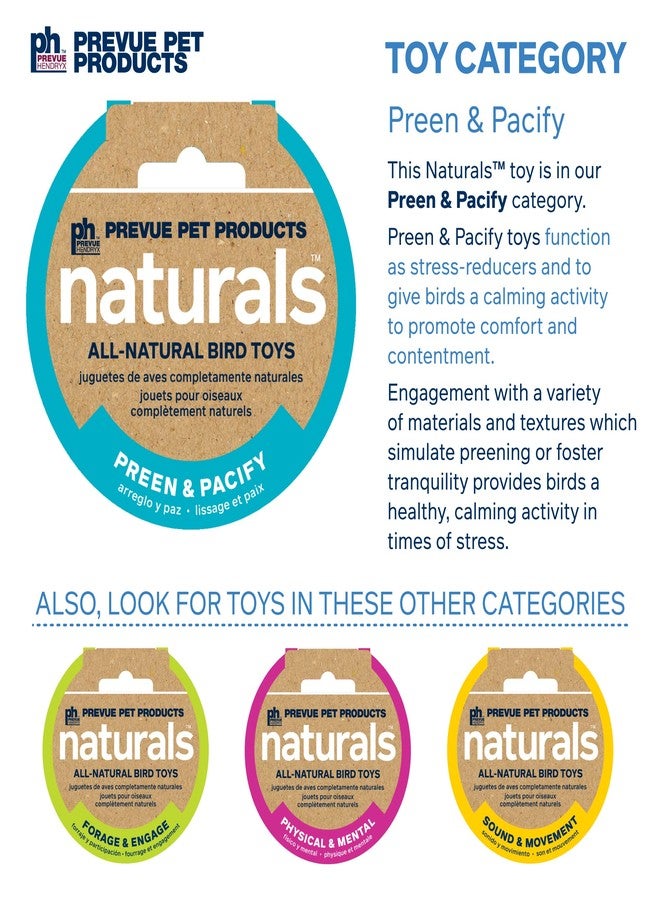 PH Prevue Hendryx Pervue Pet Products Naturals Preen & Pacify Woodland Harvest Bird Toy - Image 5