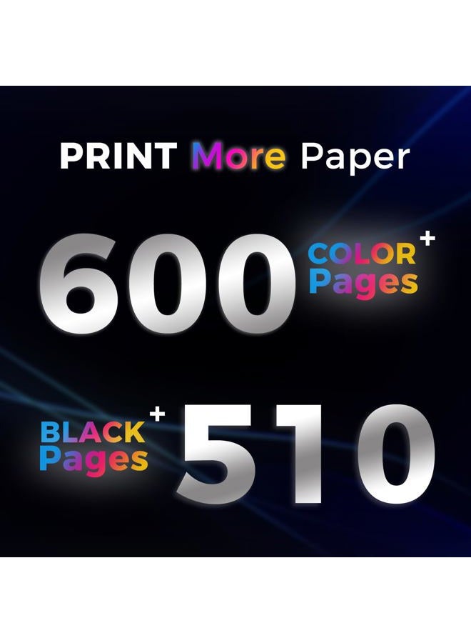 Hotcolor متوافق مع خراطيش حبر ليكسمارك 100XL لطابعات ليكسمارك s301 S305 S605 S405 S505 Pro901 Pro905 Pro805 Pro705 Pro205 Pro206 Pro207 S815 S816 (أسود، أزرق، أرجواني، أصفر، 4 عبوات) - Image 4