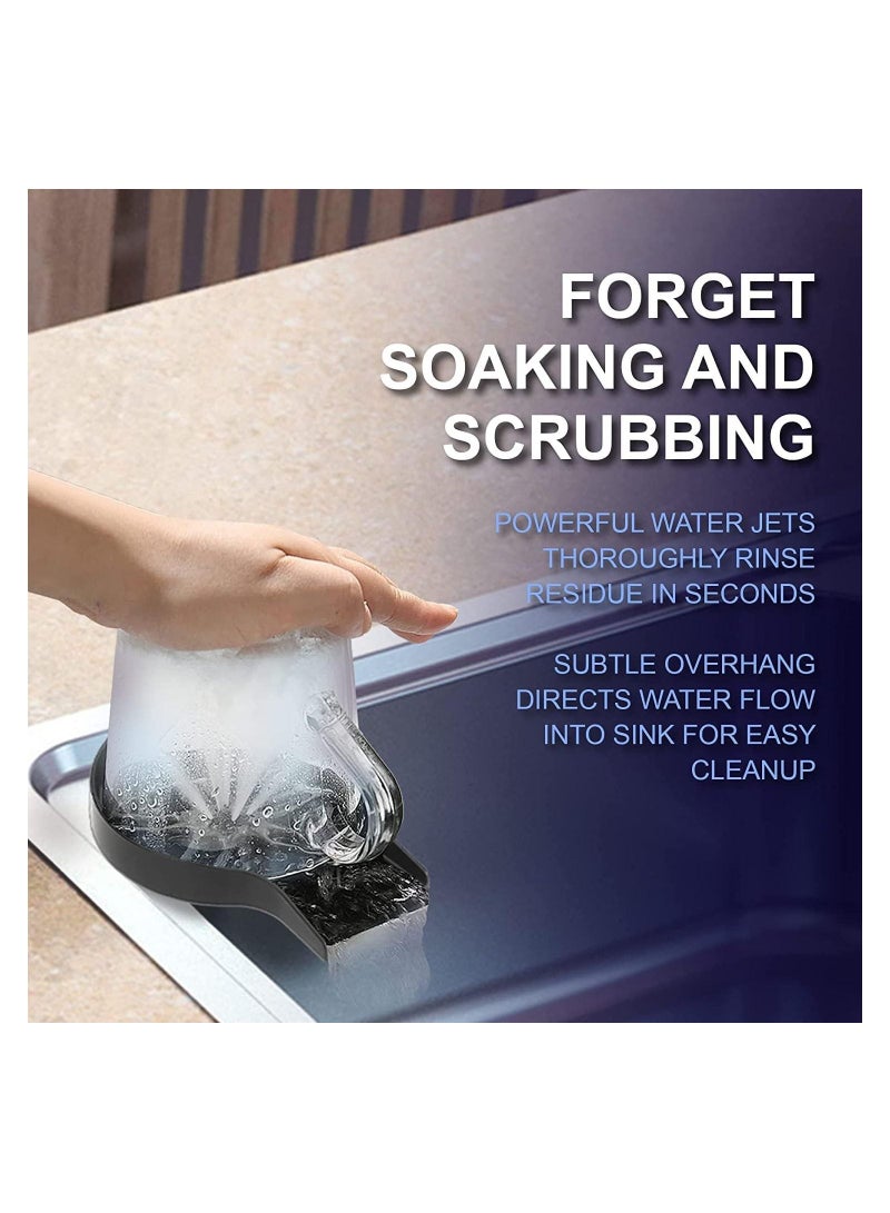 Cup washing machine suitable for cleaning bottles in the kitchen sink with a stain-proof design, automatic washing machine for rinsing bottles and cups, kitchen sink accessories - Image 3