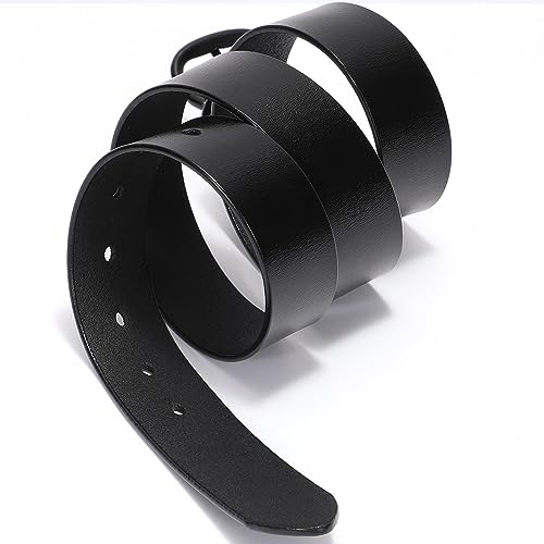 WHIPPY Women Leather Belt for Jeans Pants Dresses Ladies Waist Belt with Black Buckle M - Image 4