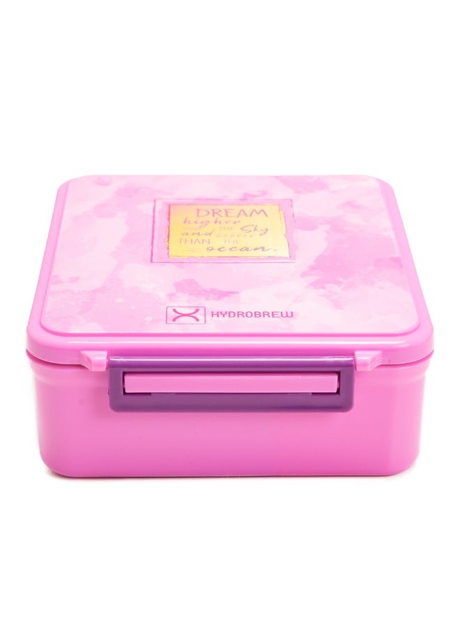 HYDROBREW 18" Backpack w/ Bento Lunch Box - Pink - Image 5