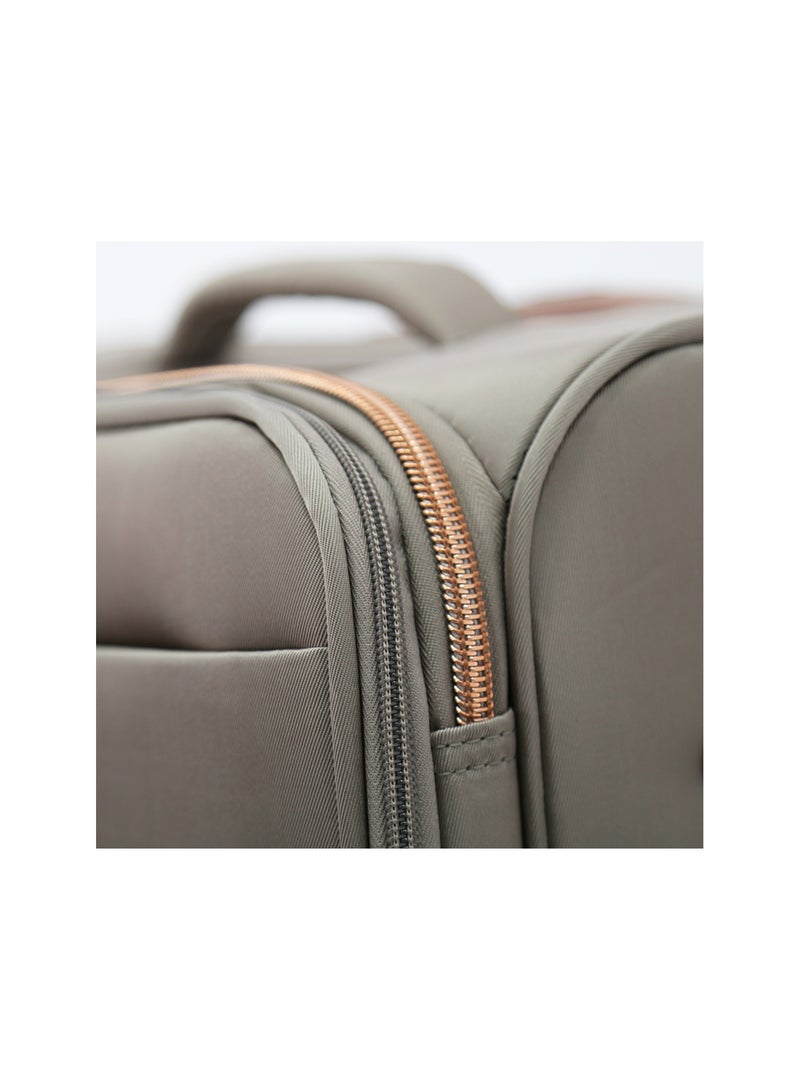 AMERICAN FLYER Softside Luggage Trolley Bag 3 Pieces Set,Khaki (S-20",M-24",L-28") - Image 4