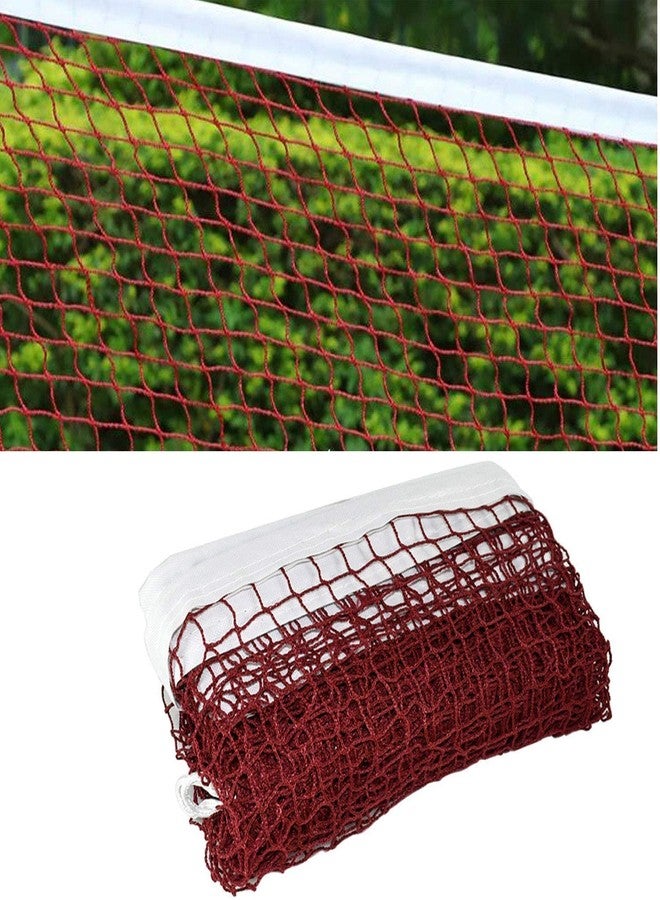 Kitsaws Sports Nets Maker Durable Badminton Net (Black) - Standard Size for Indoor & Outdoor Play, Strong Nylon Mesh with Reinforced Border(Badminton Net Nylon 1 - Side Nylon Niwar) (Brown) - Image 2
