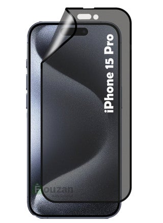 Generic Privacy Matte Ceramic Glass Screen Protector For iPhone 15 Pro- Black - pzsku/Z5A2A89FE8214004436E9Z/45/_/1729180810/01a754e1-f112-4a7a-b30d-b55eccb5421e