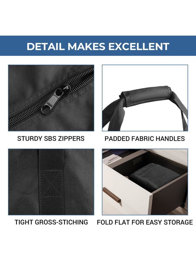 COOLBEBE Sports Duffle Bag - Extra Large Travel Duffel Luggage Bag with Upgrade Zipper, Durable & Water Resistant, Black, Black 36inch, 36" x 13" x 13" - Image 4