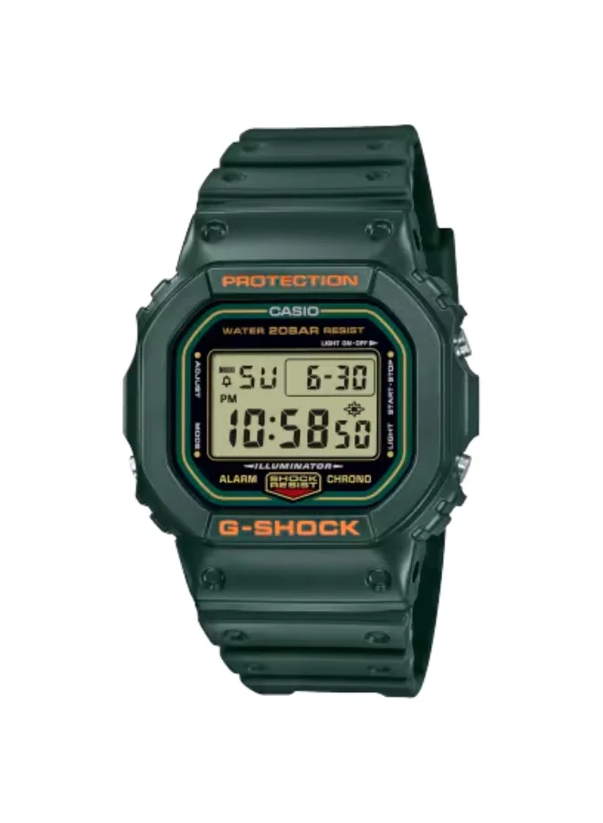 جي شوك ساعة رقمية رجالية من الراتنج DW-5600RB-3DR - 42.8 ملم