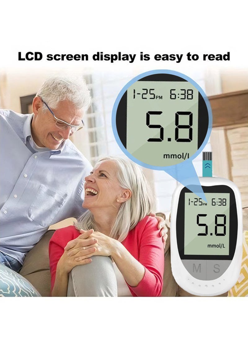 Generic Blood Glucose Monitor And 50 Pieces Strips And Lancets  Fully Automatic Portable Blood Glucose Monitoring System  - Image 4