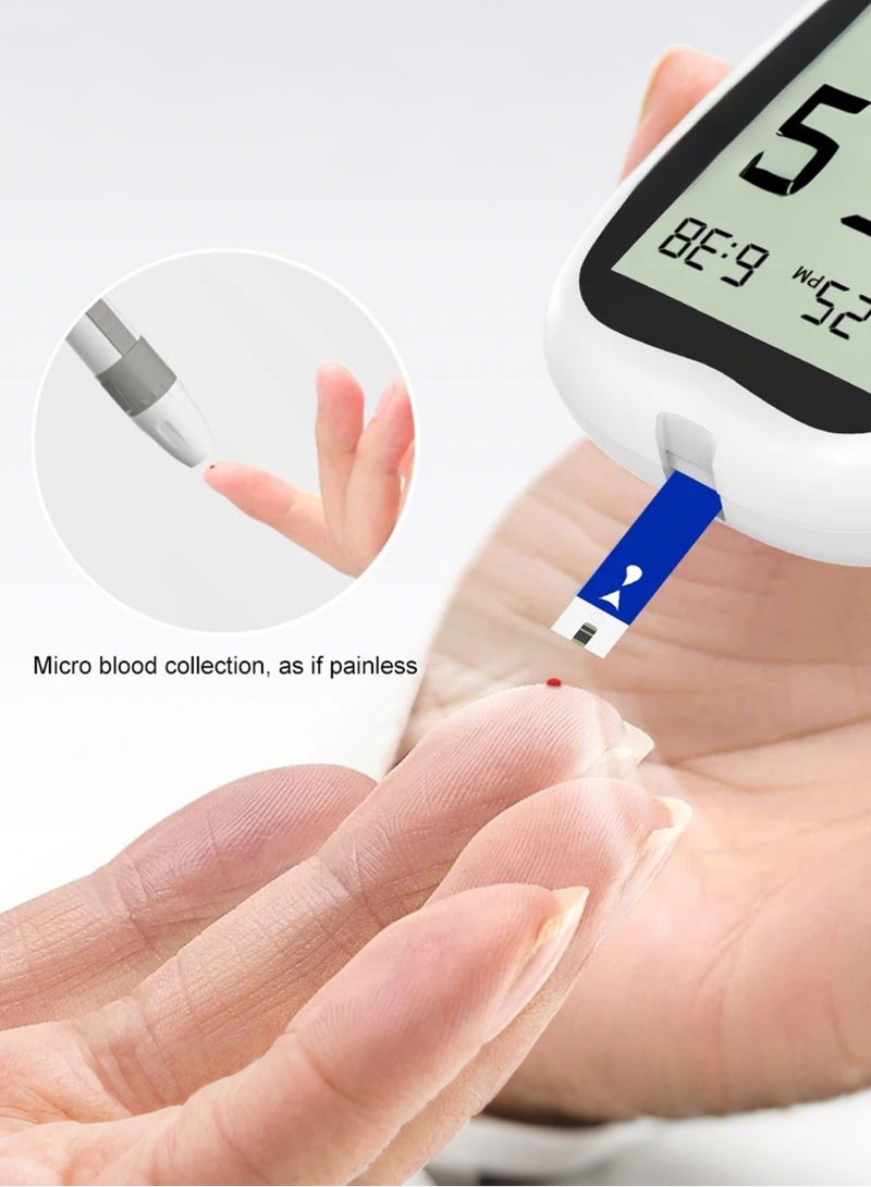 Generic Blood Glucose Monitor And 50 Pieces Strips And Lancets  Fully Automatic Portable Blood Glucose Monitoring System  - Image 2