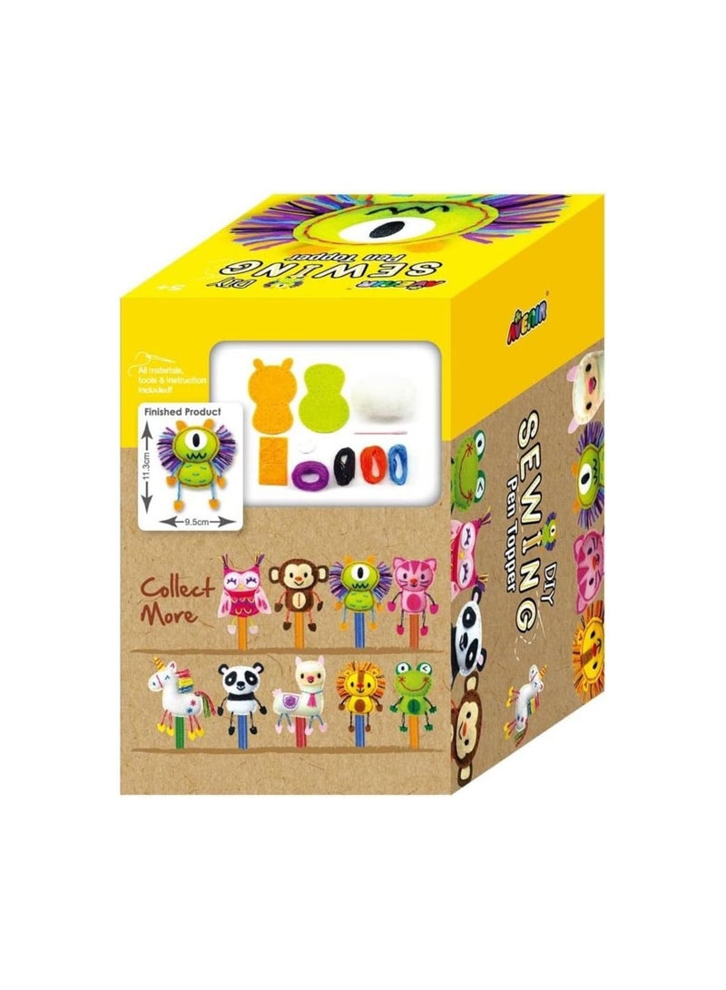 Avenir Sewing Pen Topper - Monster | DIY Pen Topper Friend Sewing Kit - Hours of Entertainment & Creativity | Tools & Instructions Included, Easy and Fun Activity for Kids + - Image 3