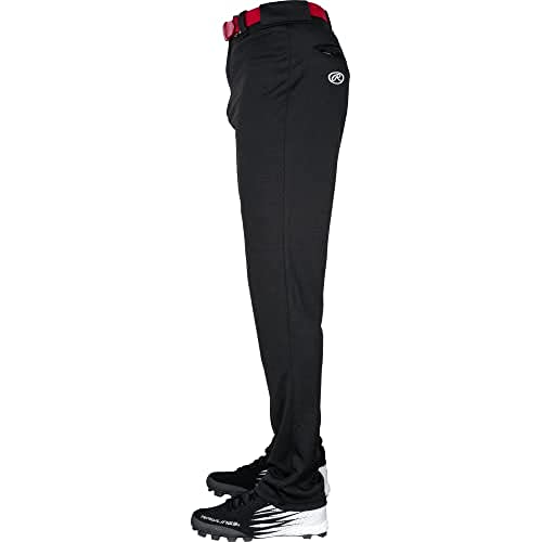 Rawlings | BP31SR Baseball Pants | Semi-Relaxed Fit | Black | Adult X-Large - Image 2