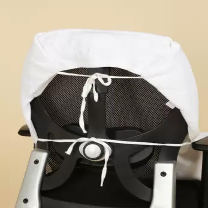 AYUS Cotton Solid Luxury Premium Super Soft Office Chair Towel with Tie Knot 500 GSM - (Pack of 1, White)(30 X 60 in Inches) - Image 2