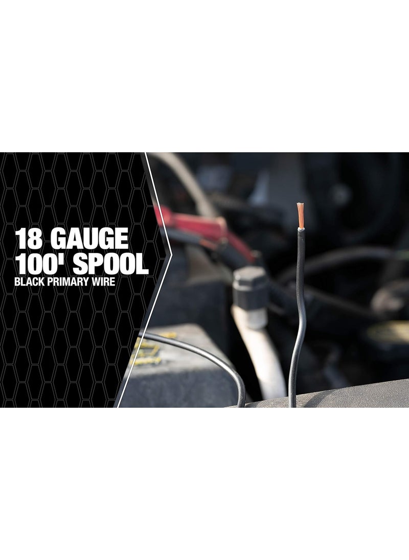 Woods Southwire 55667323 Primary Wire 18Gauge Bulk Spool 100Feet Black  - Image 2