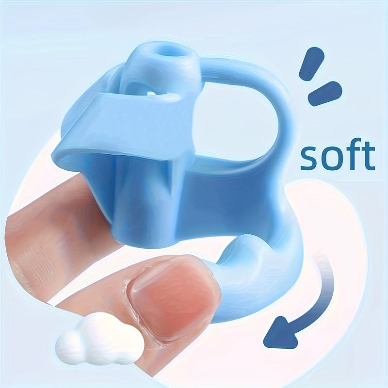 2 Pcs Soft Rubber Pencil Grips Handwriting Correction Posture Aids - Image 5