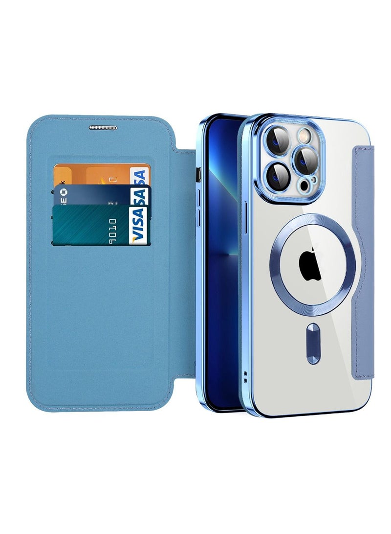 Suteni Flip Cover Leather Magnetic Card Slots Phone Case for iPhone - Image 2